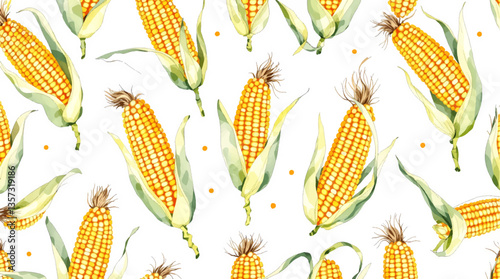 seamless pattern with corn