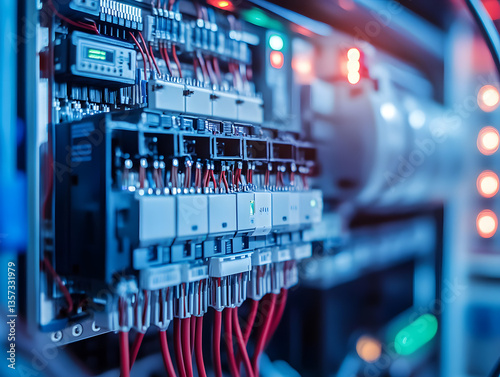 Primer plano de cuadro eléctrico
