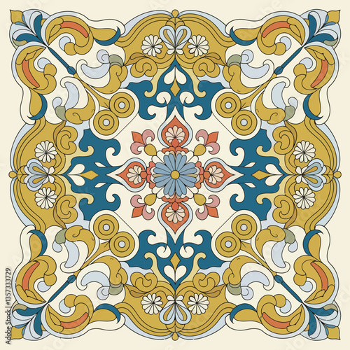 vector illustration hires Collection of High-Resolution Abstract Ramadan Islamic Seamless ornament Patterns with Diverse Designs and Textures 
