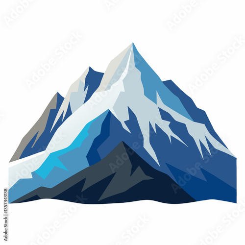 mountain landscape vector illustration