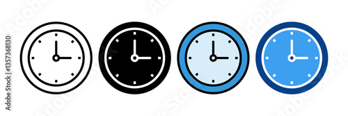 Free Download Clock Icon Set Multiple Style Collection - GFXLoad
