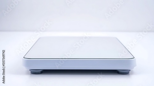 White Digital Scale on White Surface photo