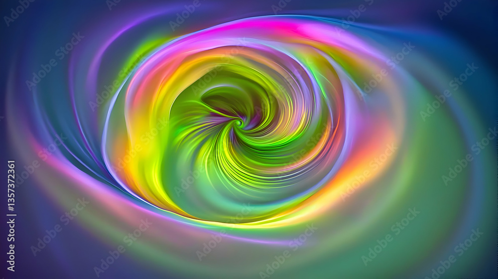 Obraz premium Abstract swirling vortex of vibrant colors