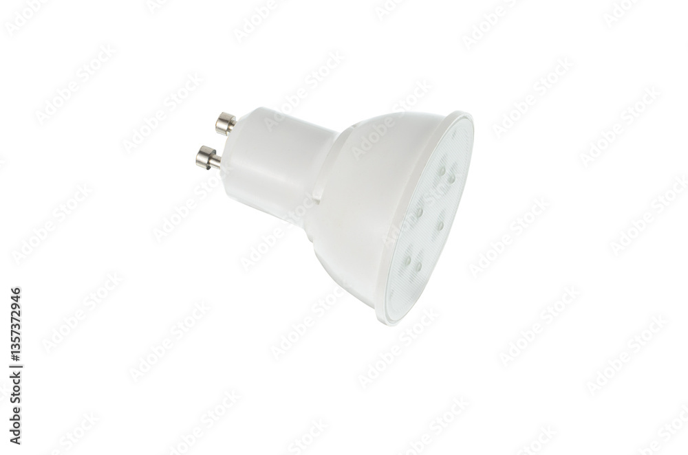 GU10 LED Bulb Isolated on White