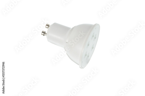 Obraz na płótnie GU10 LED Bulb Isolated on White w salonie