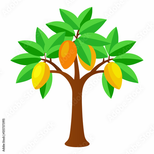 mango tree with fruit