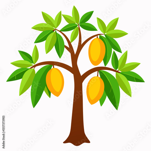 mango tree with fruit