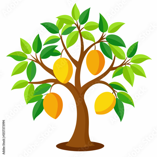 mango tree with fruit
