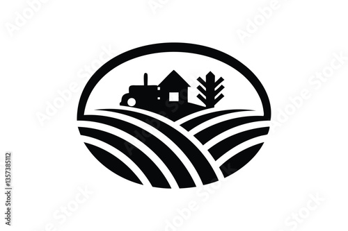 Agriculture icon silhouette