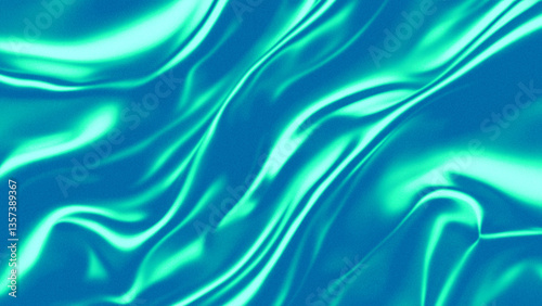 Blue And Green Wavy Abstract Noise Background