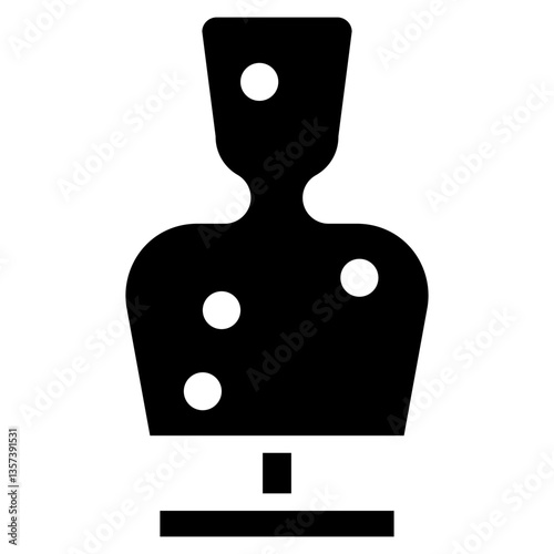 Minimalist Glyph Shooting Target Icon