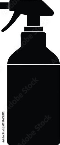 spray bottle silhouette vector,Clean spray bottle