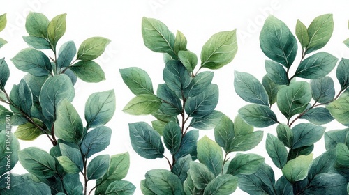 Intertwining Leafy Vines Nature Illustration Artistic Environment Close-up Delicate Leaf Patterns