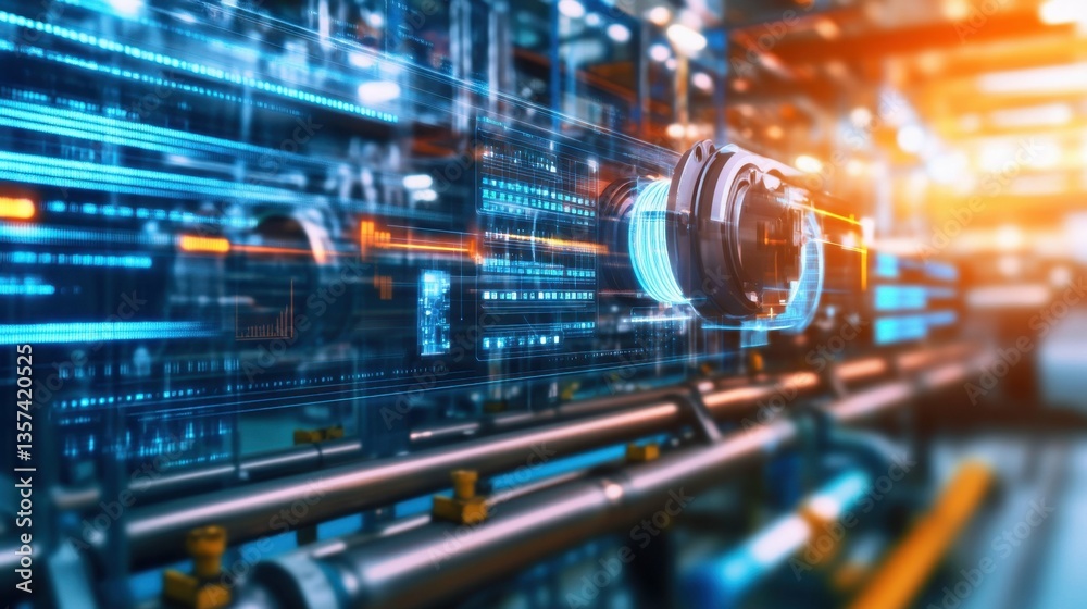 Obraz premium Userfriendly interface for hydrogen generator with smart analytics and touch controls