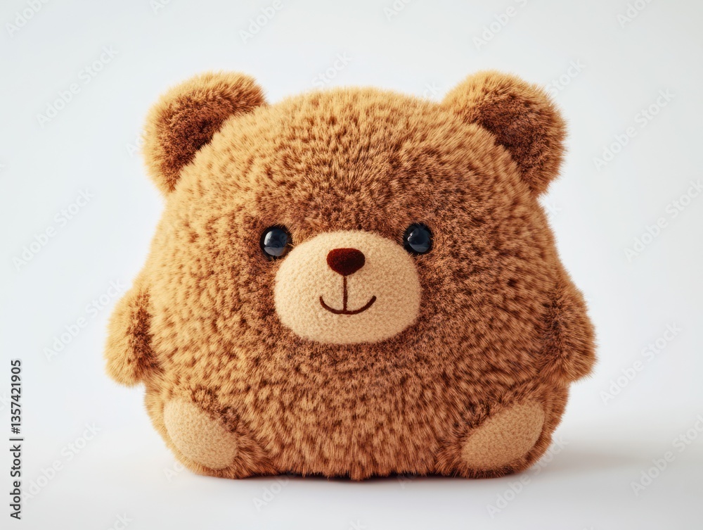 Fototapeta premium Cute plush teddy bear, soft and cuddly