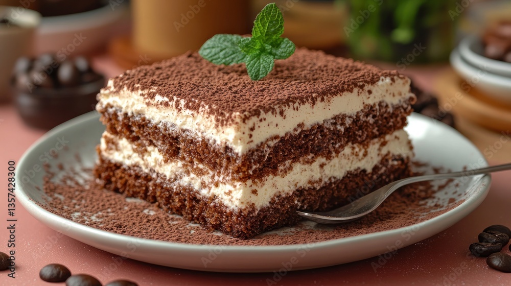 Decadent Tiramisu slice Decadent Tiramisu slice