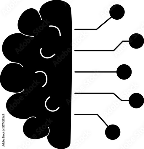 Artificial Intelligence glyph icon