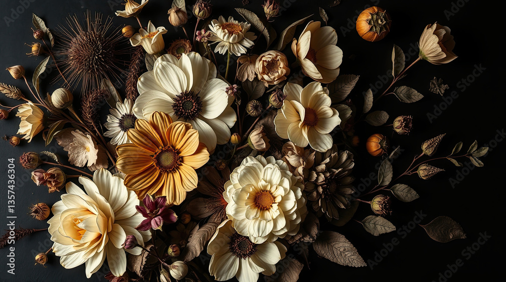 Obraz premium Floral background. Beautiful flowers close up.