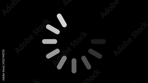 animated circle loading gif video icon