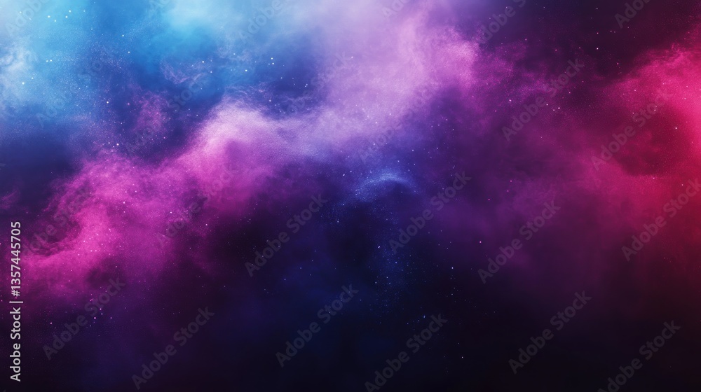 Fototapeta premium Nebula galaxy cosmos dreamy cosmic ethereal universe beautiful abstract space purple blue magenta background