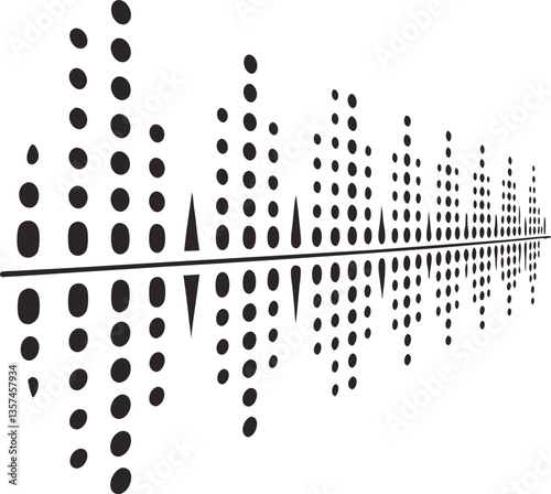 Modern Audio Spectrum with Dots