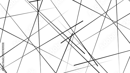 Random geometric line pattern on a transparent background. Random chaotic lines abstract geometric patterns of modern design.
