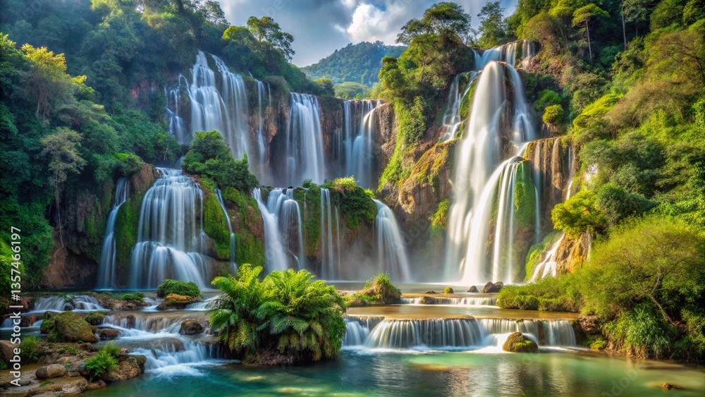 Obraz premium waterfall in the park