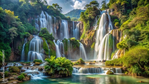 waterfall in the park