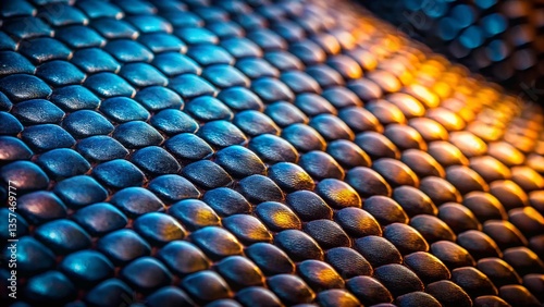 Macro Black Snake Scales Wallpaper - Detailed Reptile Skin Texture