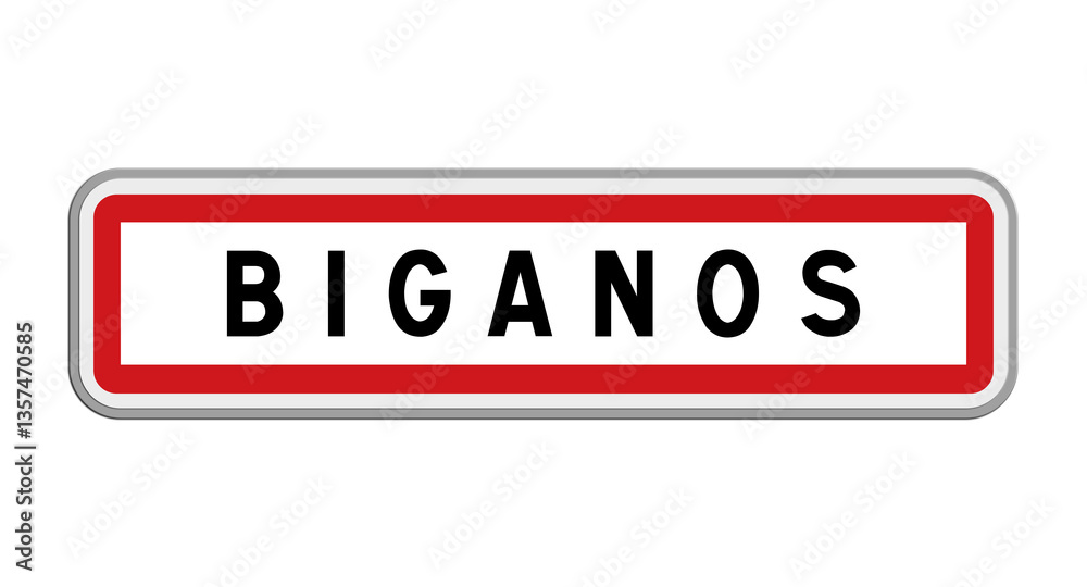 Panneau de Biganos, Gironde, Nouvelle-Aquitaine Panneau de Biganos, Gironde, Nouvelle-Aquitaine