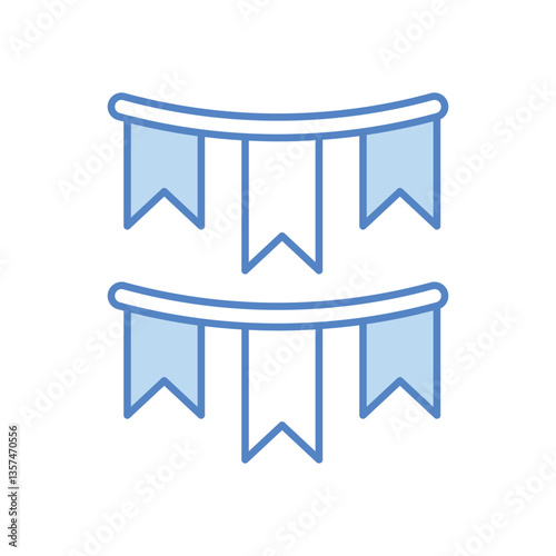 Party Flags Vector icon