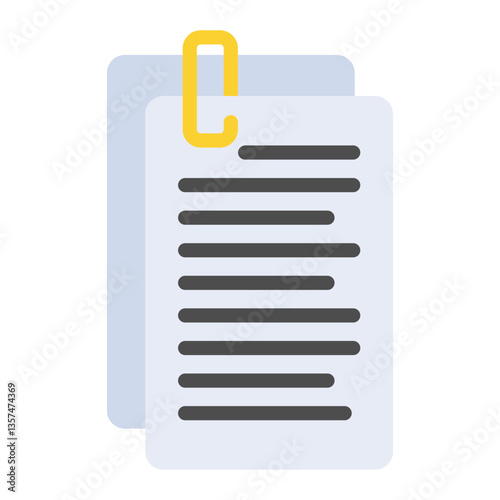 Colorful Flat Legal Documents Icon