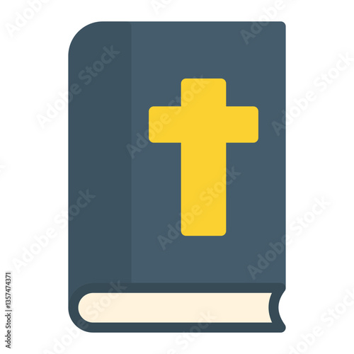 Colorful Flat Holy Bible Icon