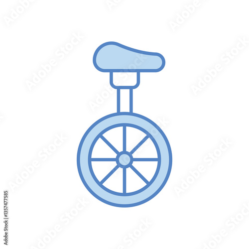 Unicycle  Vector icon
