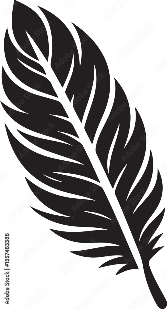 Obraz premium feather vector illustration