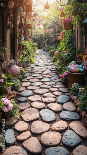 A Beautiful Garden Pathway ...