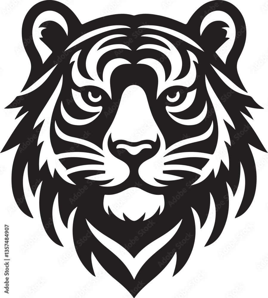 Obraz premium lion head vector