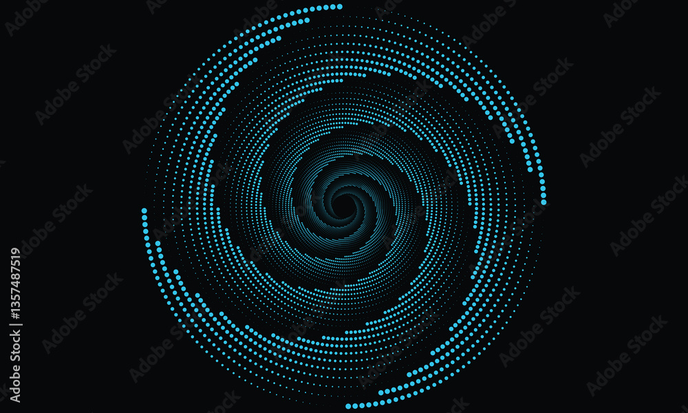Half tone circle, Clean dot swirl pattern, Circle design elements, Spiral, Swirl shape made of circular pattern of dots Half tone circle, Clean dot swirl pattern, Circle design elements, Spiral, Swirl shape made of circular pattern of dots