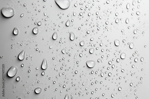 Water drops on a white back...