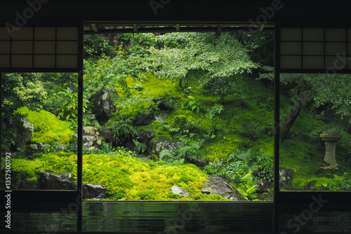 Traditional Japanese garden art