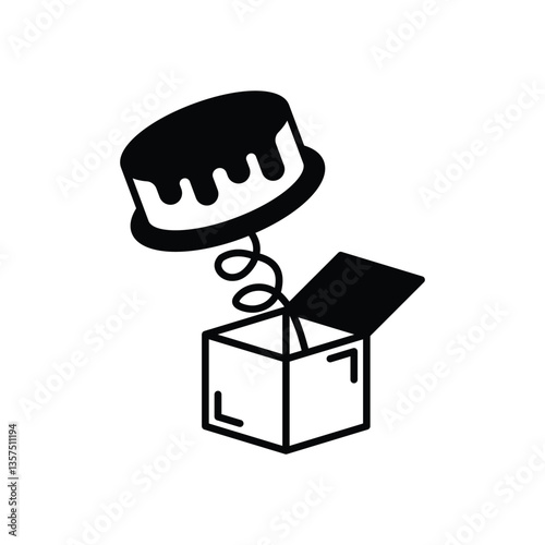 Pie Prank Vector icon