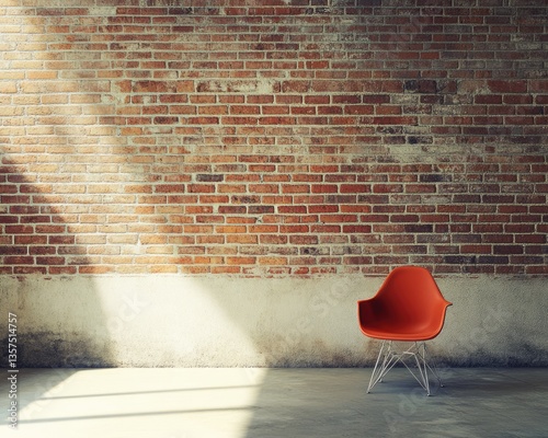Brick Wall Minimalism: Embracing Simplicity and Contemporary Design in a Modern Space