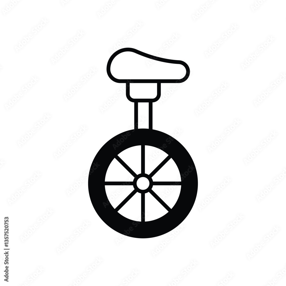 Unicycle Vector icon Unicycle Vector icon