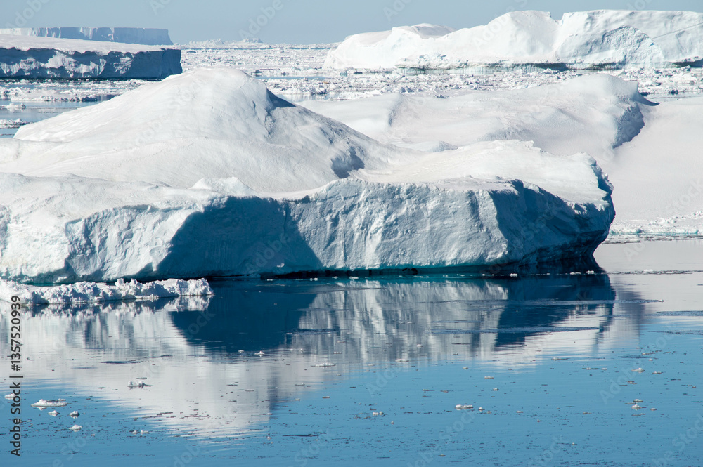 Obraz premium icebergs reflection on the water