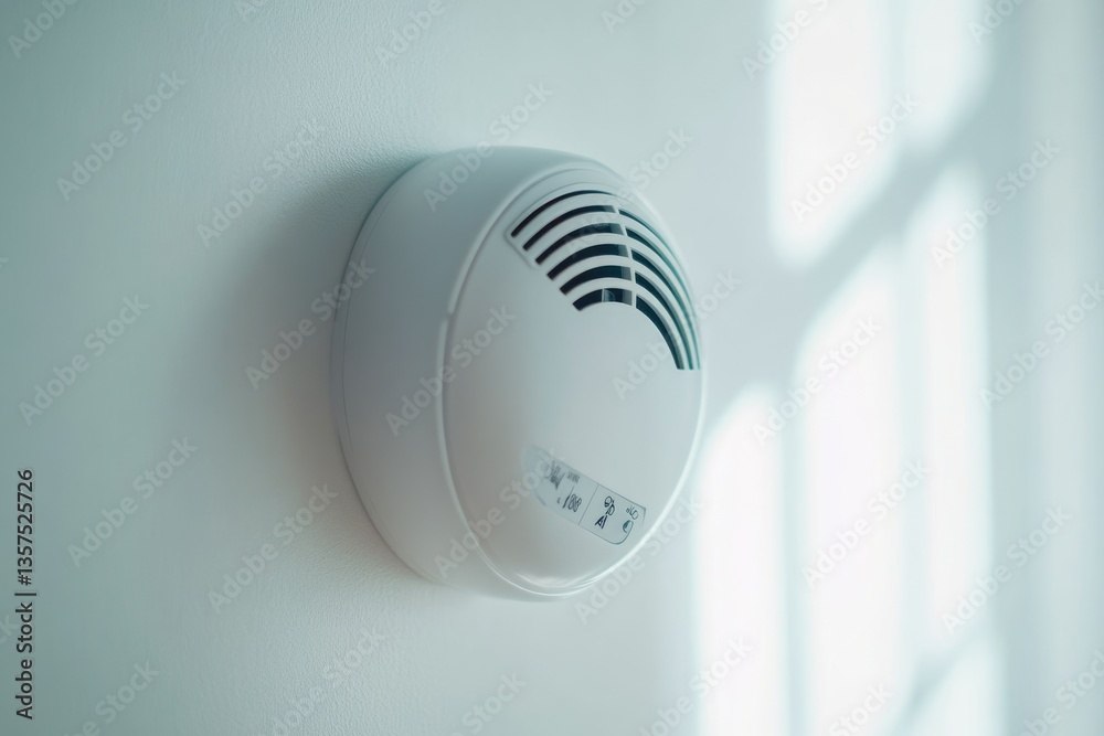 Ensuring Safety: Testing Carbon Monoxide Detector on White Wall for Home Security and Air Quality Monitoring Ensuring Safety: Testing Carbon Monoxide Detector on White Wall for Home Security and Air Quality Monitoring