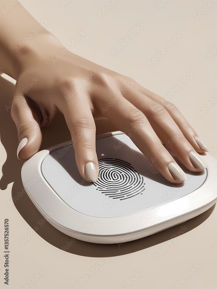 Fingerprint scanning device used for secure access during technology demonstration event
