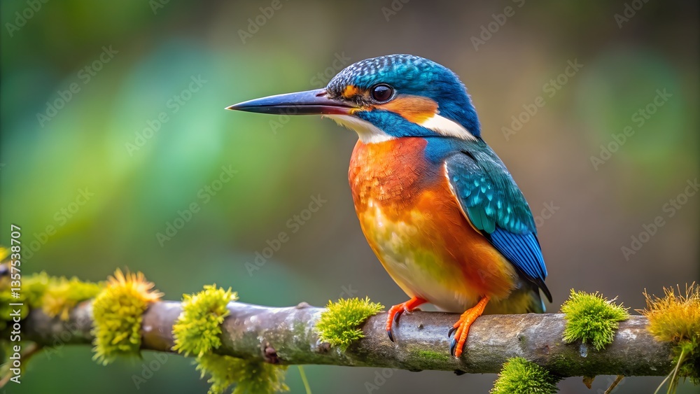 Fototapeta premium kingfisher on the branch