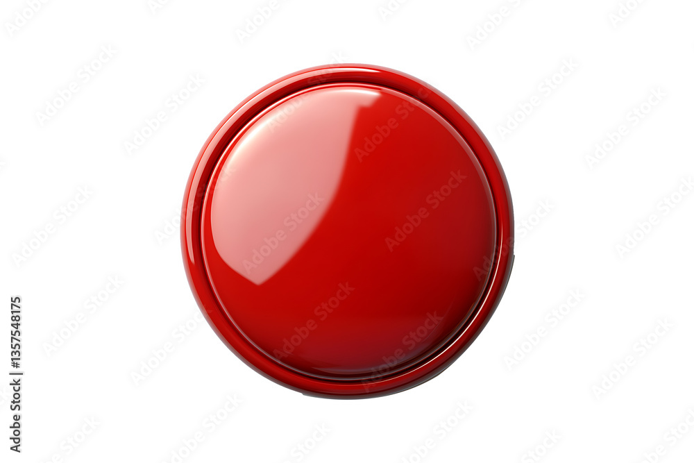 Vibrant Emergency Stop Button Isolated on Transparent Background PNG. Vibrant Emergency Stop Button Isolated on Transparent Background PNG.