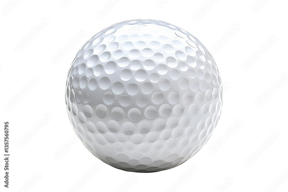 Textured Golf Ball Closeup Isolated on Transparent Background PNG Image. Textured Golf Ball Closeup Isolated on Transparent Background PNG Image.