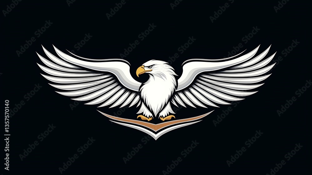 Obraz premium Majestic Eagle Emblem Design.